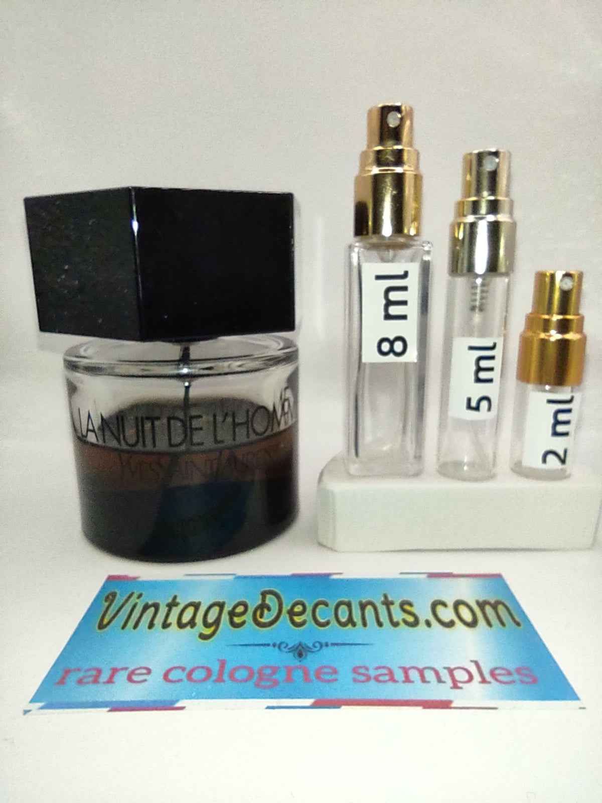 Vintage Decants YVES SAINT LAURENT La Nuit de L'Homme EDT - 2014 Batch - Men - Unisex - Sample - Discontinued - Cologne - Perfume - Classic - Retro - Fragrance