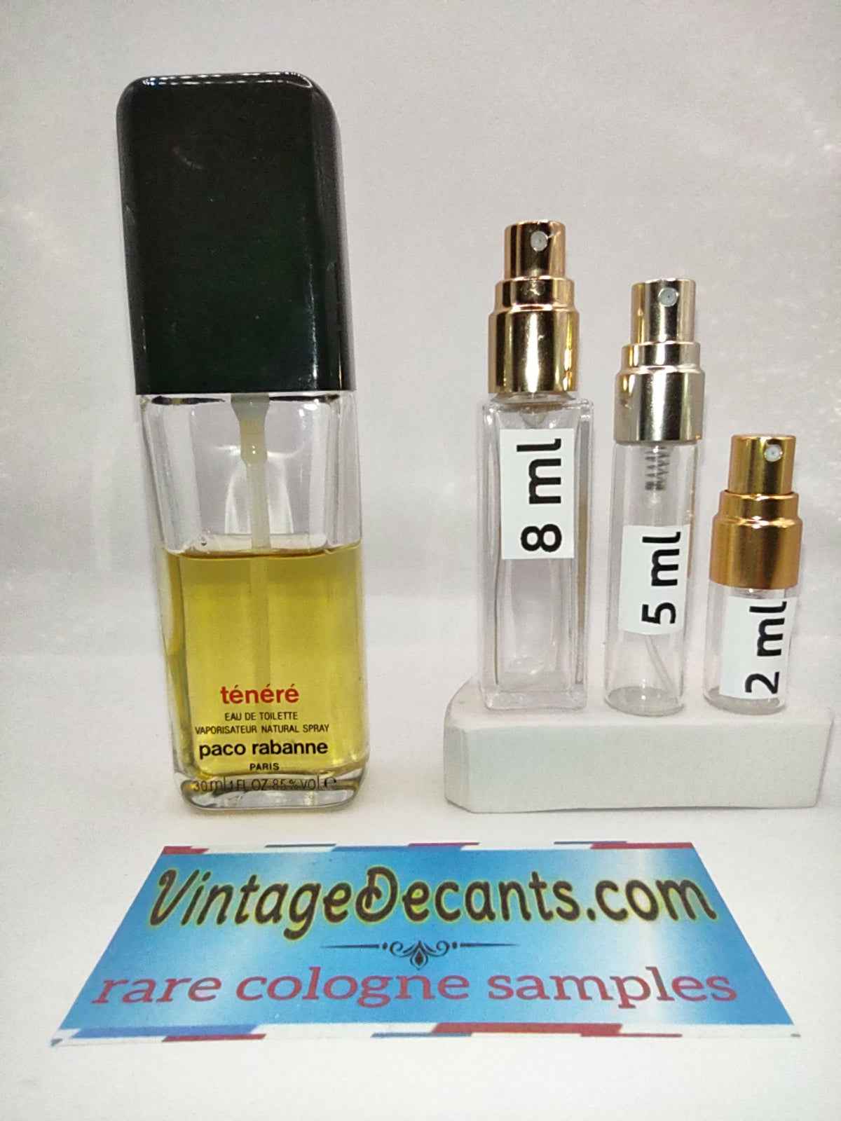 PACO RABANNE Tenere EDT - 1992 batch - Men - Unisex - Vintage Decants cologne perfume samples