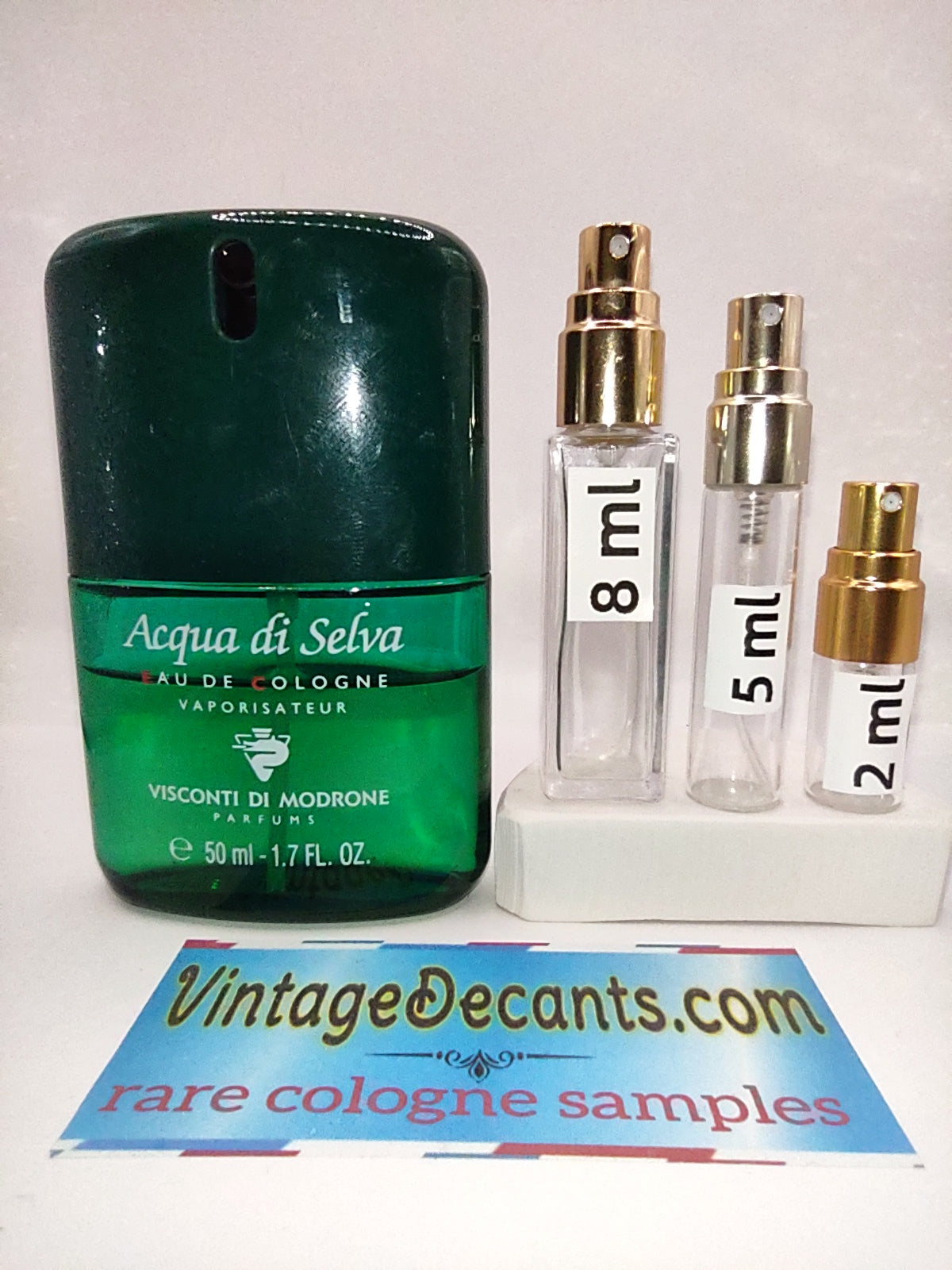 Vintage Decants ACQUA DI SELVA by Visconti Di Modrone EDC - 1990's Batch - Men - Sample - Discontinued - Cologne - Perfume - Classic - Retro - Fragrance