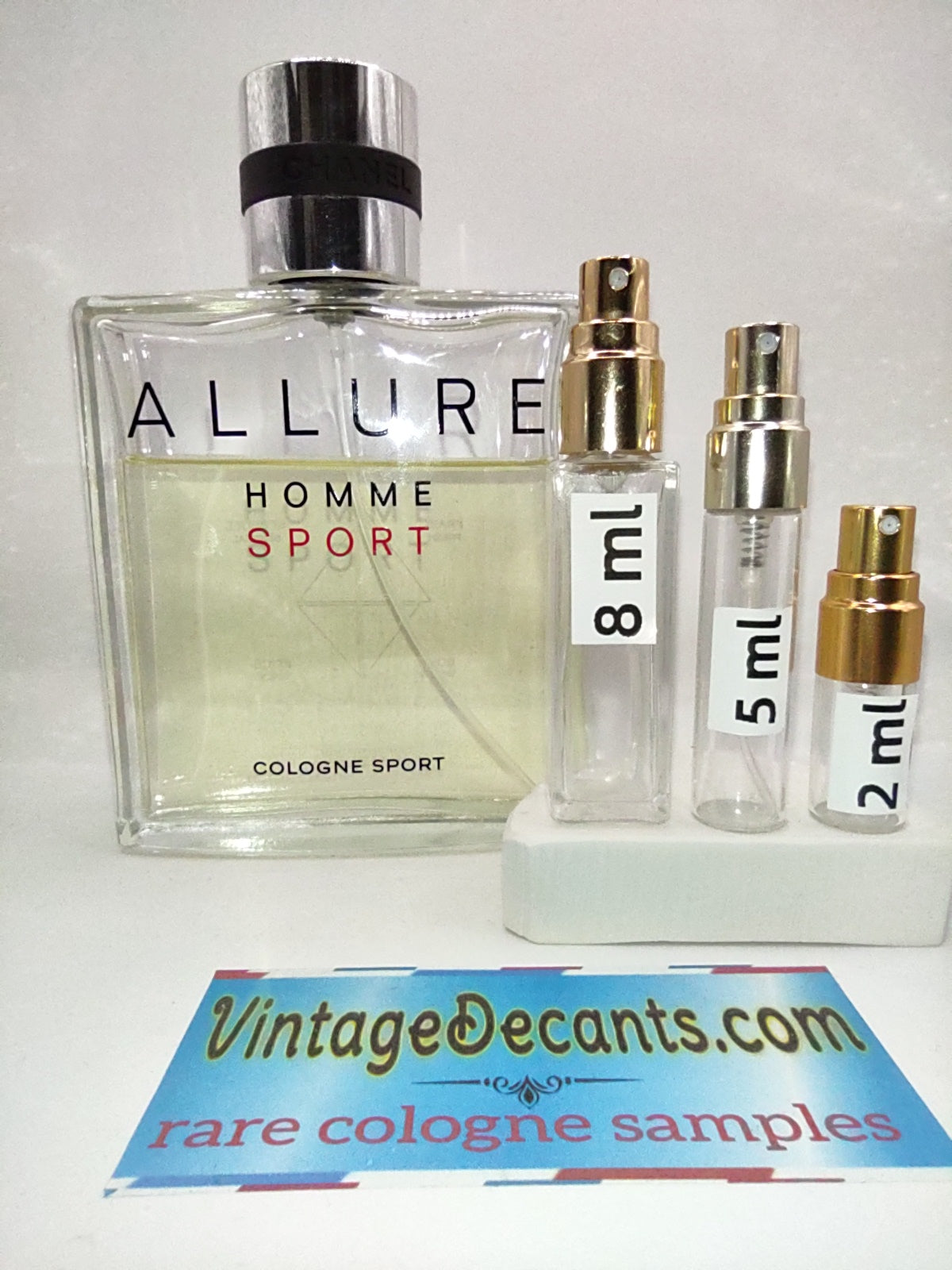 Vintage Decants CHANEL Allure Homme Sport Cologne EDC - 2009 Batch - Men - Sample - Discontinued - Cologne - Perfume - Classic - Retro - Fragrance