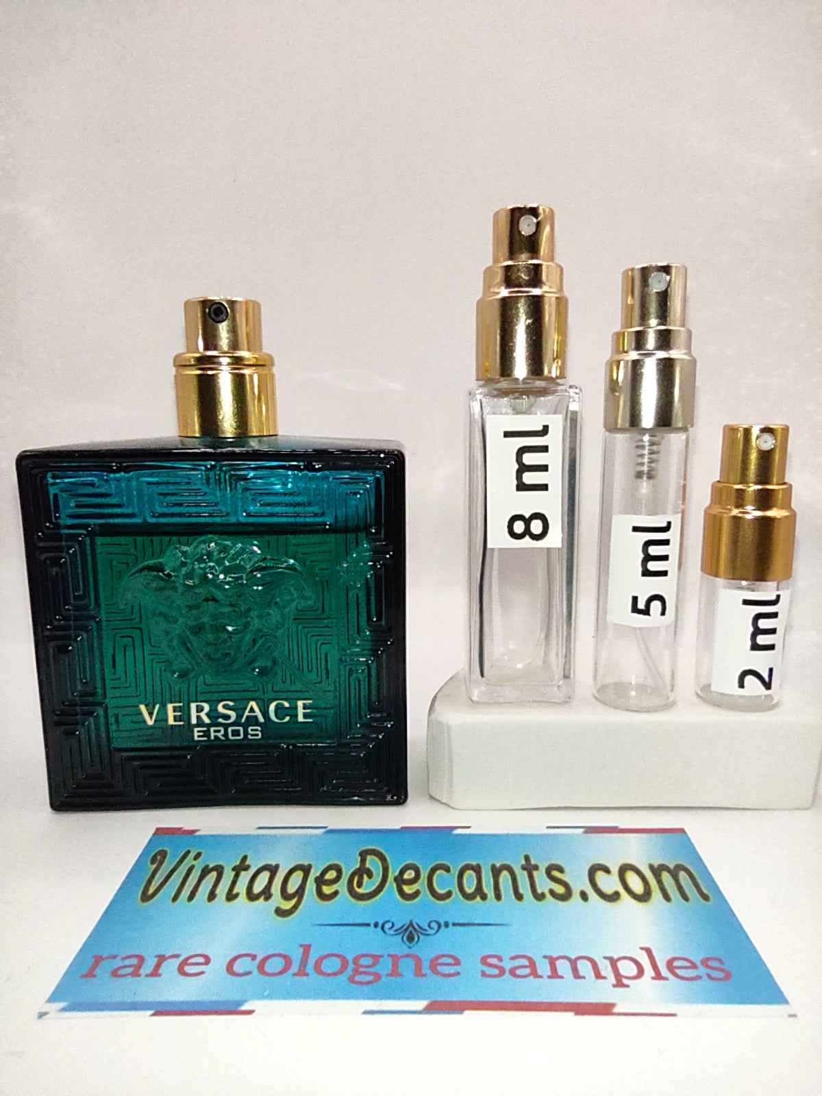 Vintage Decants VERSACE Eros EDT - 2016 Batch - Men - Unisex - Sample - Discontinued - Cologne - Perfume - Classic - Retro - Fragrance