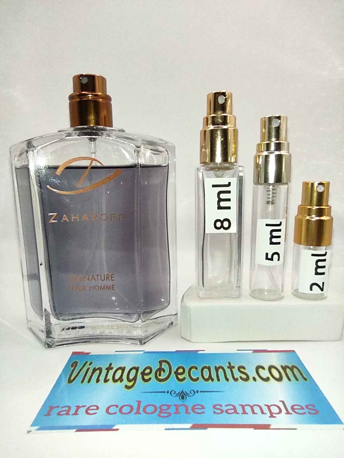 Vintage Decants ZAHAROFF Signature Pour Homme EDP - 2019 Batch - Men - Unisex - Sample - Discontinued - Cologne - Perfume - Classic - Retro - Fragrance