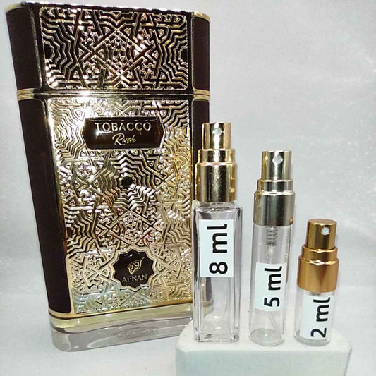 AFNAN Tobacco Rush, 2022 Batch, Unisex, Men | Vintage Decant Cologne Perfume Fragrance Samples
