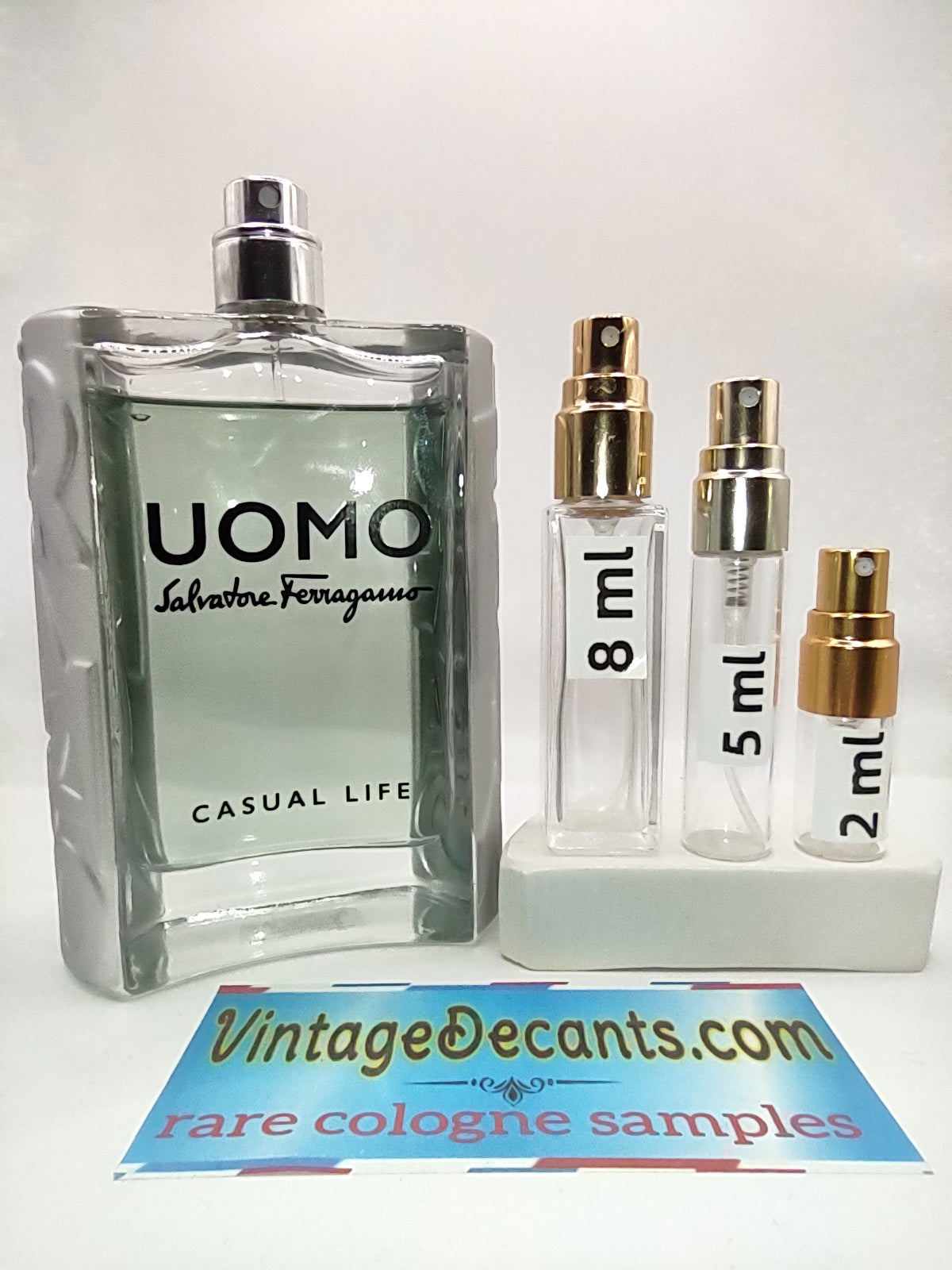 Vintage Decants SALVATORE FERRAGAMO Uomo Casual Life - 2022 Batch - Men - Sample - Discontinued - Cologne - Perfume - Classic - Retro - Fragrance