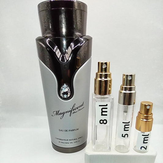 ARMAF Magnificent Pour Homme EDP, 2022 Batch, Men, Unisex | Vintage Decant Cologne Perfume Fragrance Samples