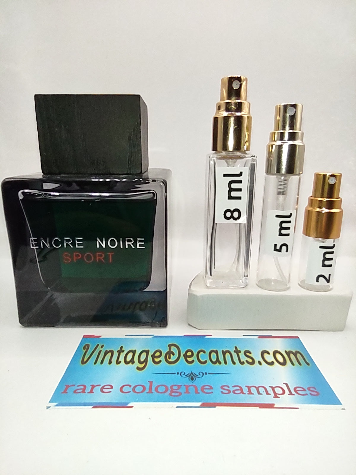 Vintage Decants LALIQUE Encre Noire Sport EDT - 2018 Batch - Men - Sample - Discontinued - Cologne - Perfume - Classic - Retro - Fragrance