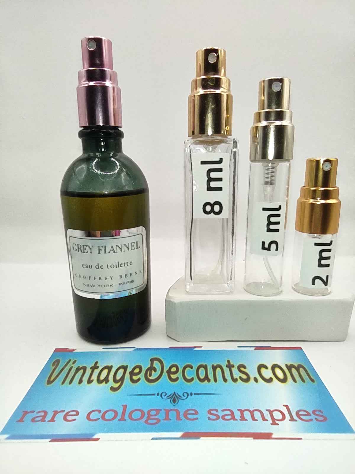 Vintage Decants GEOFFREY BEENE Grey Flannel EDT - 1986 Batch - Men - Unisex - Sample - Discontinued - Cologne - Perfume - Classic - Retro - Fragrance