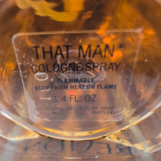 That Man Cologne 1980's Bottle, Men Perfume Sample