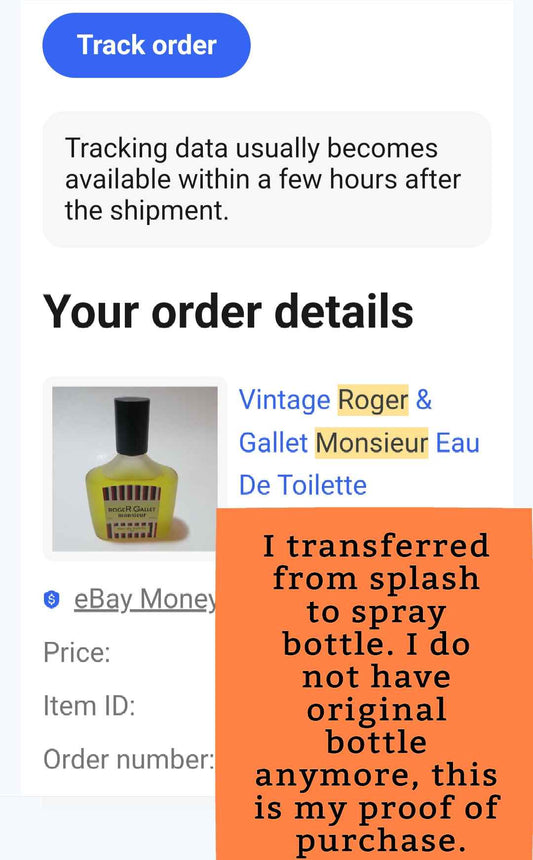 ROGER & GALLET Monsieur EDT, 1970's Batch, Men | Vintage Decant Cologne Perfume Fragrance Samples