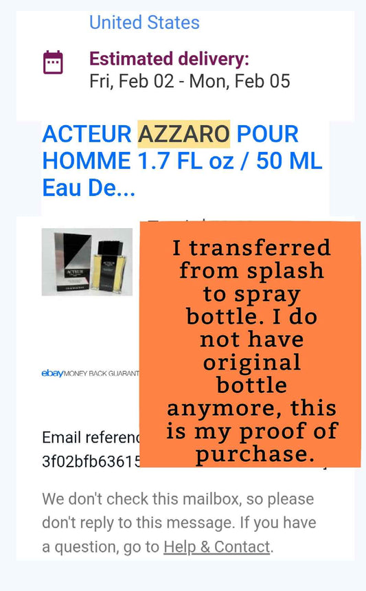 AZZARO Acteur EDT, 1990s Batch, Men, Unisex | Vintage Decant Cologne Perfume Fragrance Samples