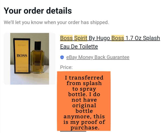 HUGO BOSS Spirit EDT, 1986 Batch, Men | Vintage Decant Cologne Perfume Fragrance Samples