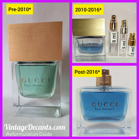 Gucci Pour Homme ll, Reformulation Guide
