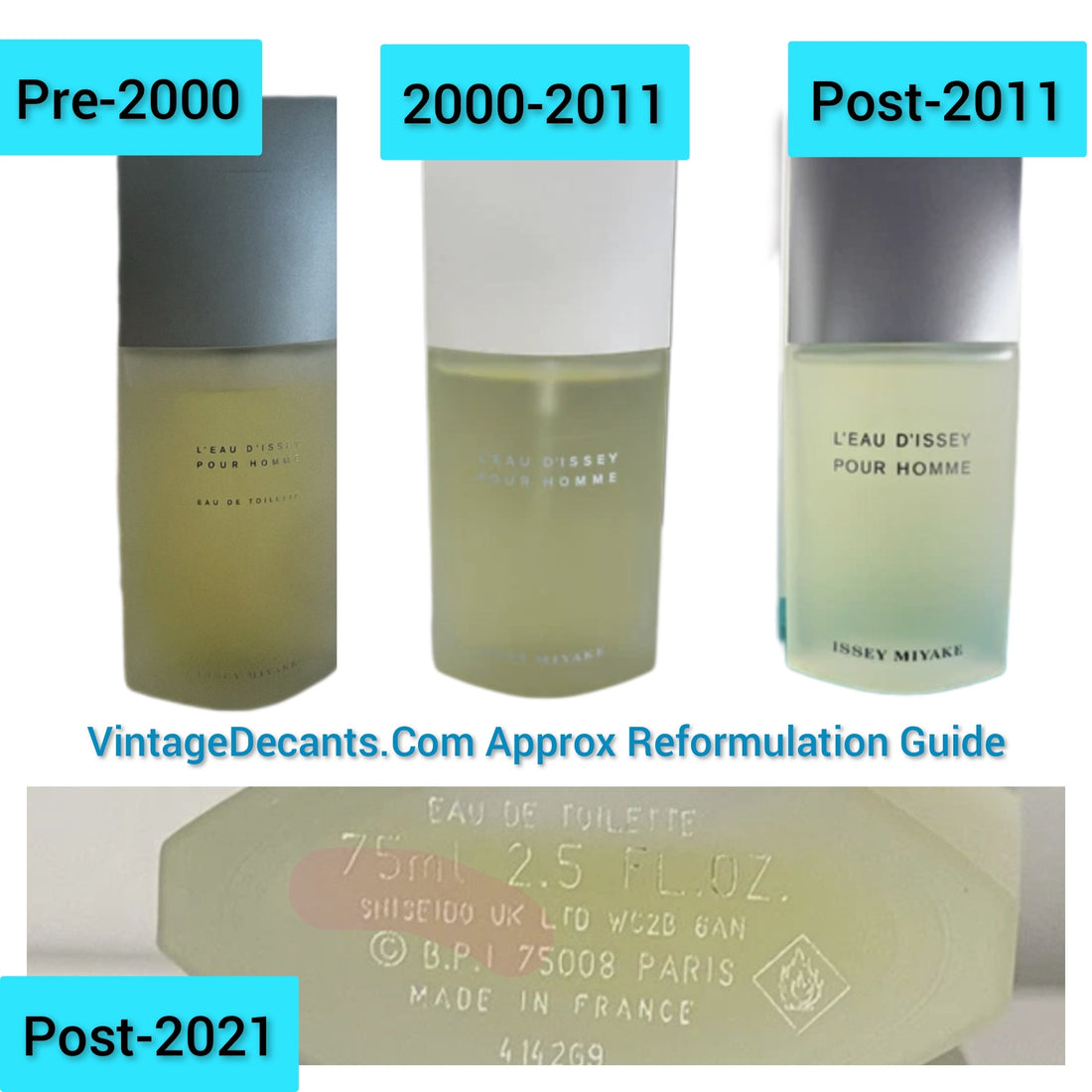 Issey miyake pour homme reformulations