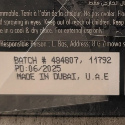 Middle eastern batch code