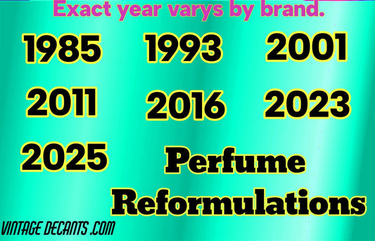 Major perfume reformulations Ep 1 of 9, What is reformulation?