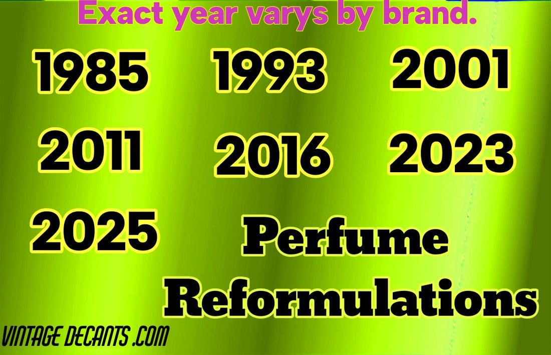 Major perfume reformulations Ep 8 of 9, 2023, Shorter ingredient lists again