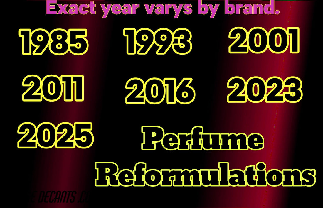 Major perfume reformulations Ep 5 of 9, 2001/2004, The Long ingredient lists