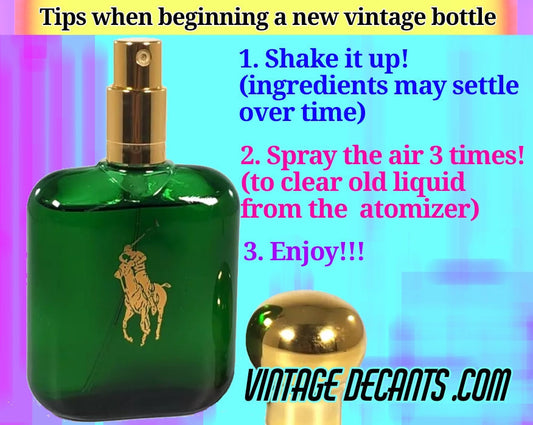 Shake up a bottle of old perfume before use for better results.