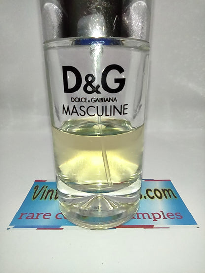 Vintage Decants DOLCE & GABBANA D&G Masculine - 2001 Euroitalia Batch - Men - Sample - Discontinued - Cologne - Perfume - Classic - Retro - Fragrance
