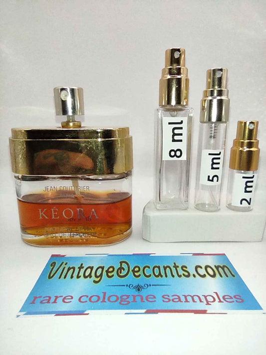 JEAN COUTURIER Keora EDT - 1980's batch - Women Unisex - Vintage Decants cologne perfume samples