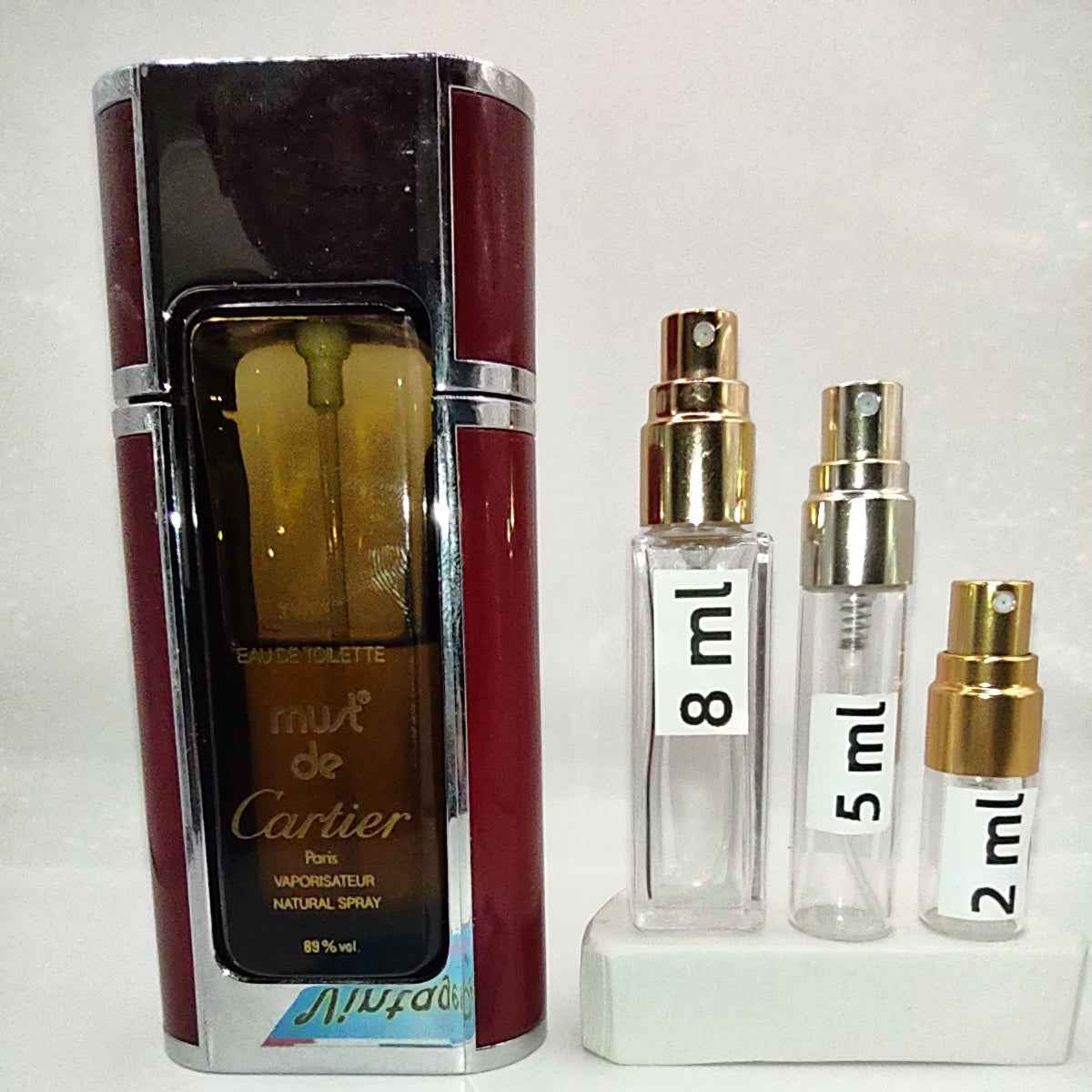 CARTIER Must de Cartier EDT, 1980's Batch, Women, Unisex | Vintage Decant Cologne Perfume Fragrance Samples