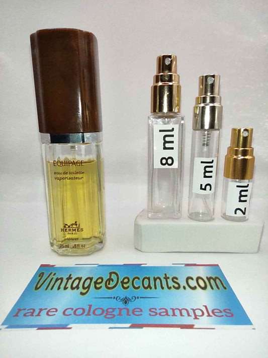 HERMES Equipage EDT - 1980's Batch - Men - Vintage Decants cologne perfume samples