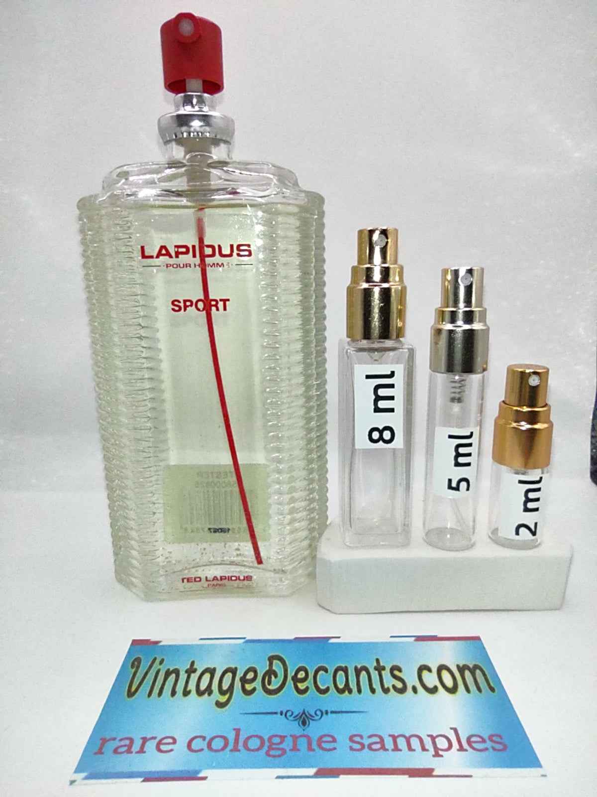 LAPIDUS Pour Homme Sport EDT - 2015 Batch - Men - Vintage Decants cologne perfume samples