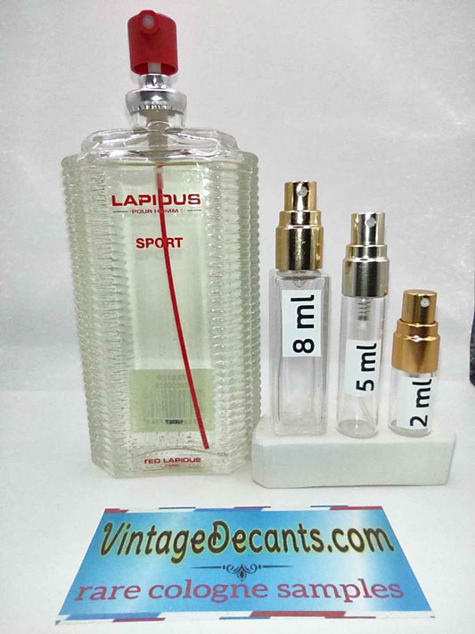LAPIDUS Pour Homme Sport EDT - 2015 Batch - Men - Vintage Decants cologne perfume samples