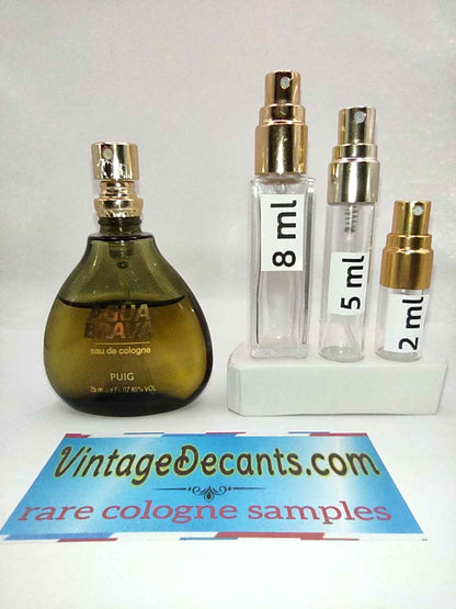 Vintage Decants PUIG Agua Brava EDC - 1980's Batch - Men - Sample - Discontinued - Cologne - Perfume - Classic - Retro - Fragrance