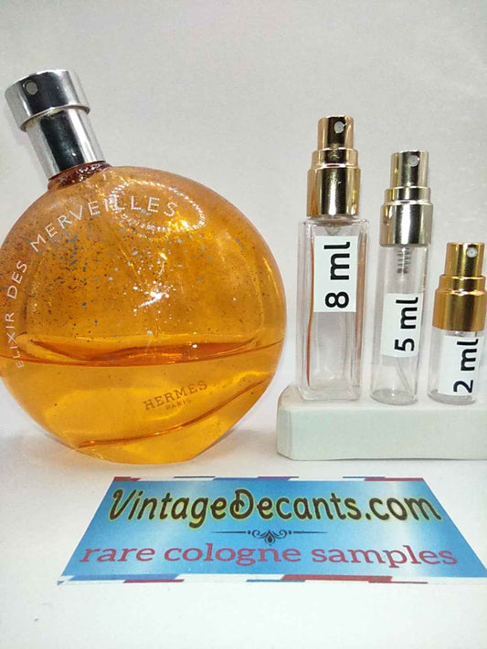 HERMES Elixir Des Merveilles EDP - 2014 Batch - Women - Unisex - Vintage Decants cologne perfume samples