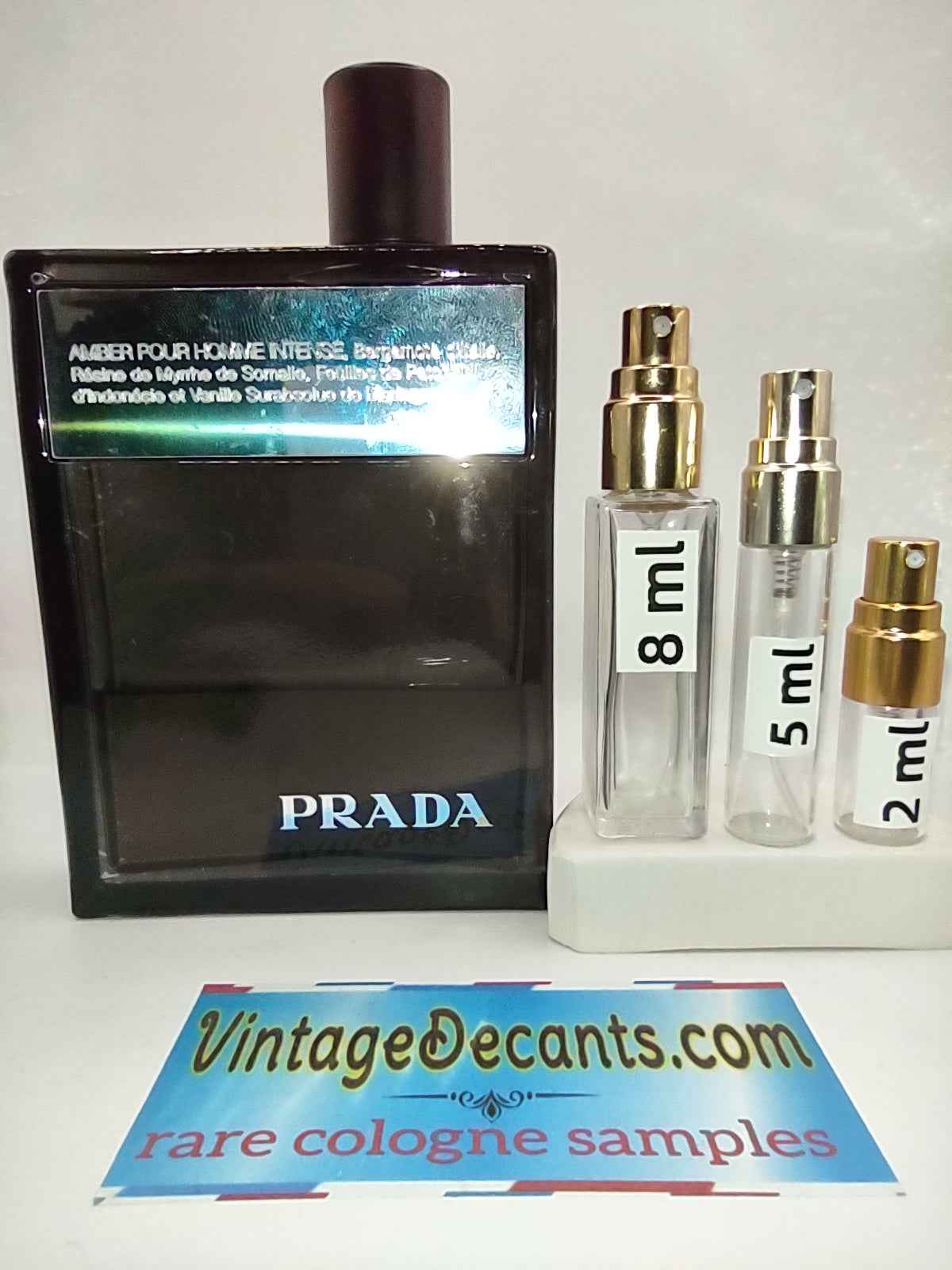 PRADA Amber Pour Homme Intense EDP - 2012 Batch - Men - Vintage Sample Discontinued Cologne Perfume Fragrance Decants
