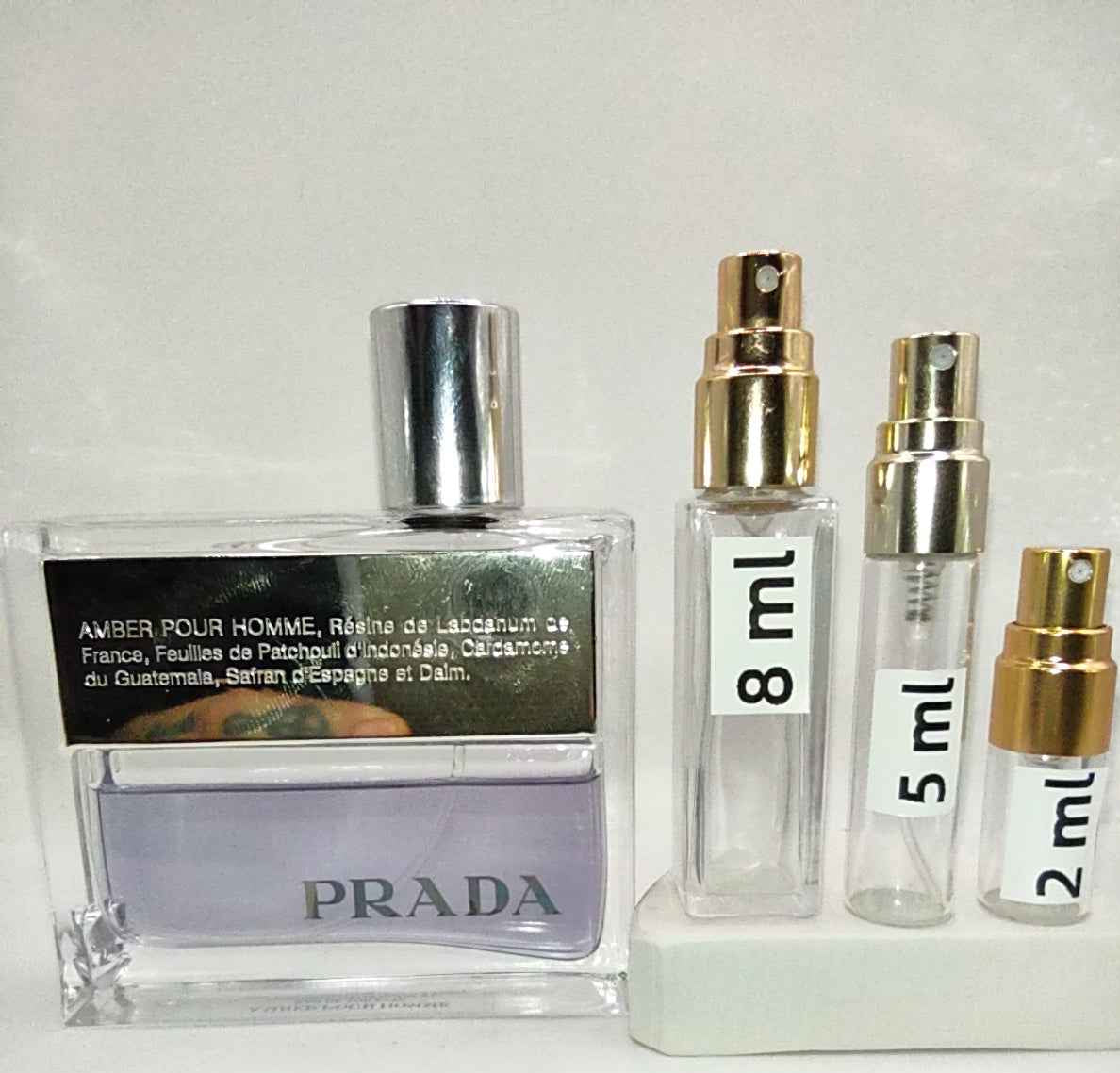 PRADA Amber Pour Homme EDT, 2010 Batch, Men, Unisex | Vintage Decant Cologne Perfume Fragrance Samples