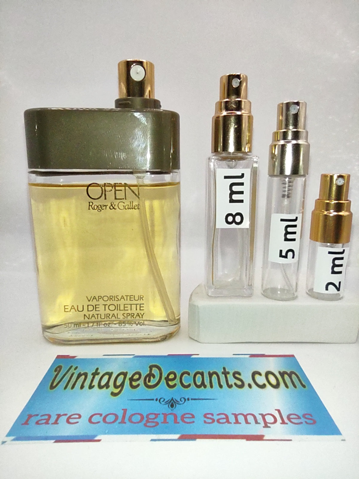 ROGER & GALLET Open EDT - 1980's Batch - Men - Vintage Sample Discontinued Cologne Perfume Fragrance Decants