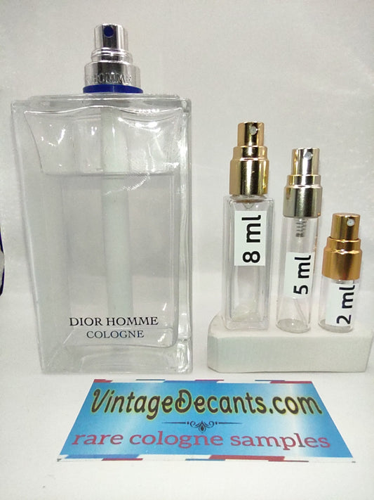 Vintage Decants DIOR Homme Cologne EDC - 2015 Batch - Men - Sample - Discontinued - Cologne - Perfume - Classic - Retro - Fragrance