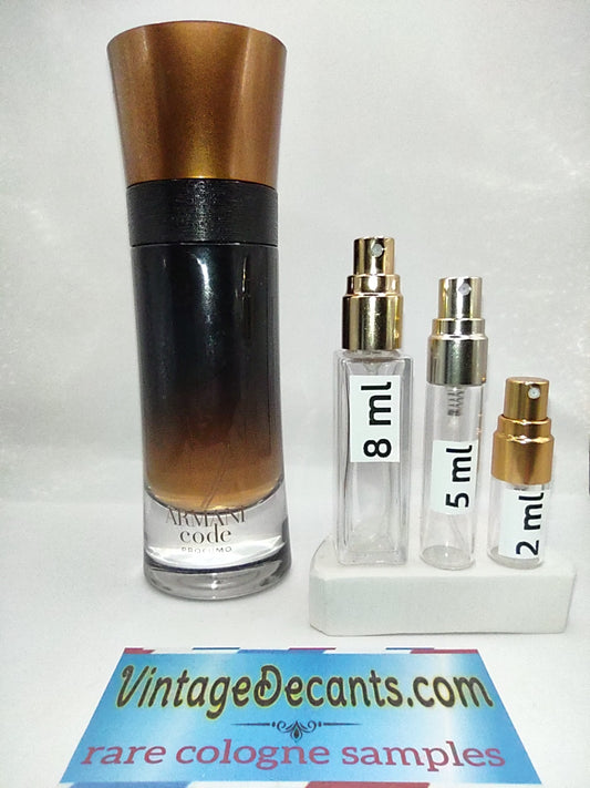 Vintage Decants GIORGIO ARMANI Code Profumo Parfum - 2015 Batch - Men - Sample - Discontinued - Cologne - Perfume - Classic - Retro - Fragrance