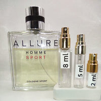 CHANEL Allure Homme Sport Cologne EDC, 2009 Batch, Men | Vintage Decant Cologne Perfume Fragrance Samples