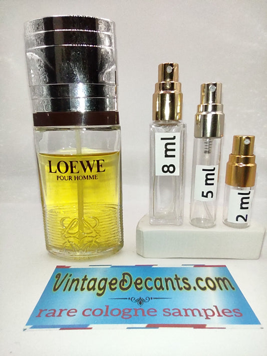 Vintage Decants LOEWE Pour Homme EDT - 1980's Batch - Men - Sample - Discontinued - Cologne - Perfume - Classic - Retro - Fragrance