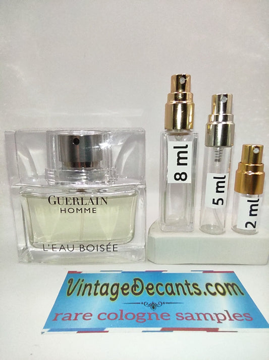 Vintage Decants GUERLAIN Homme l'eau boisee EDT - 2015 Batch - Men - Unisex - Sample - Discontinued - Cologne - Perfume - Classic - Retro - Fragrance