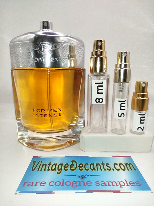 BENTLEY For Men Intense EDP - 2021 Batch - Men - Vintage Decants Perfume cologne samples fragrance discontinued