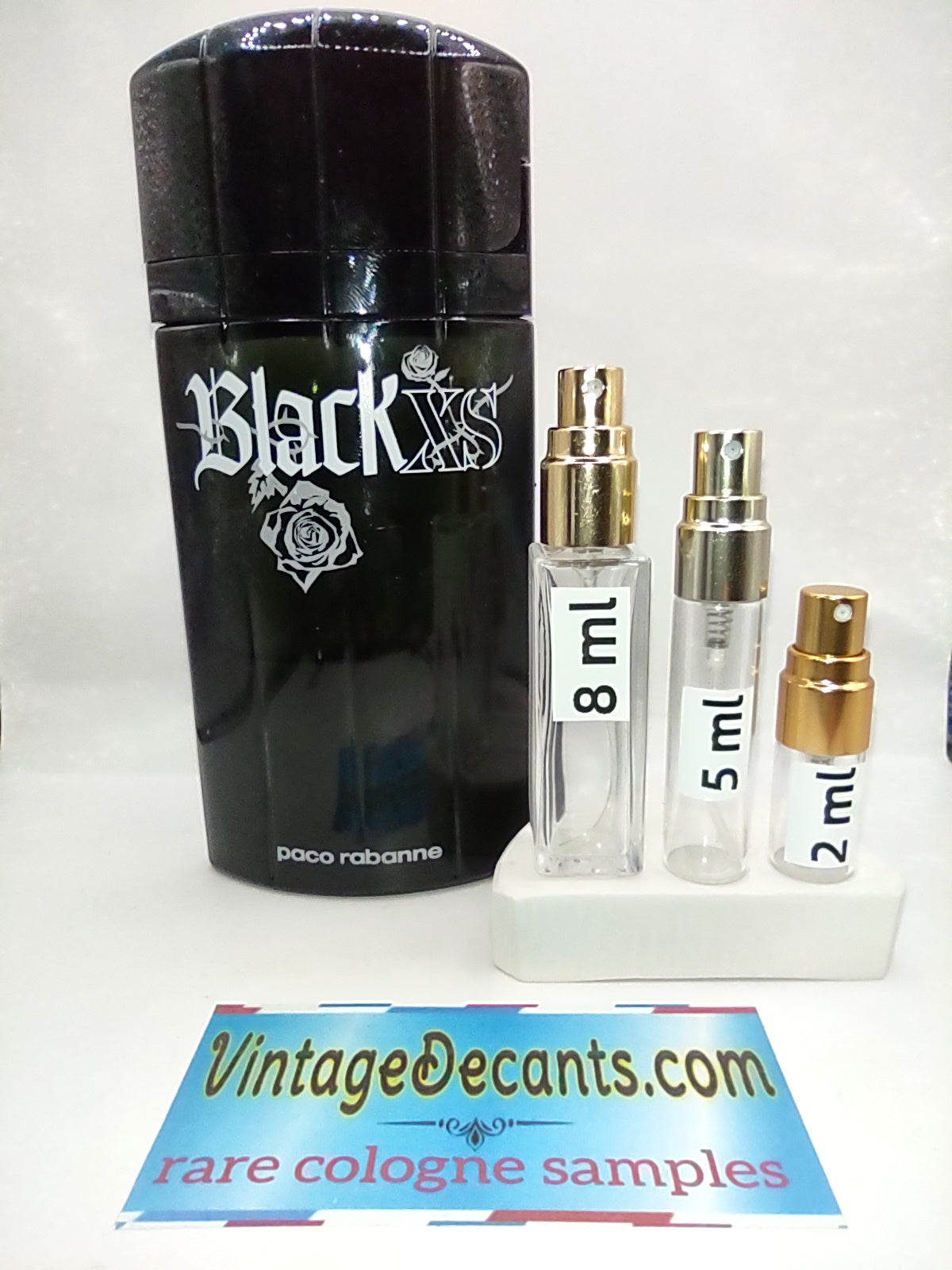 PACO RABANNE Black XS EDT - 2009 Batch - Men - Unisex - Vintage Sample Discontinued Cologne Perfume Fragrance Decants