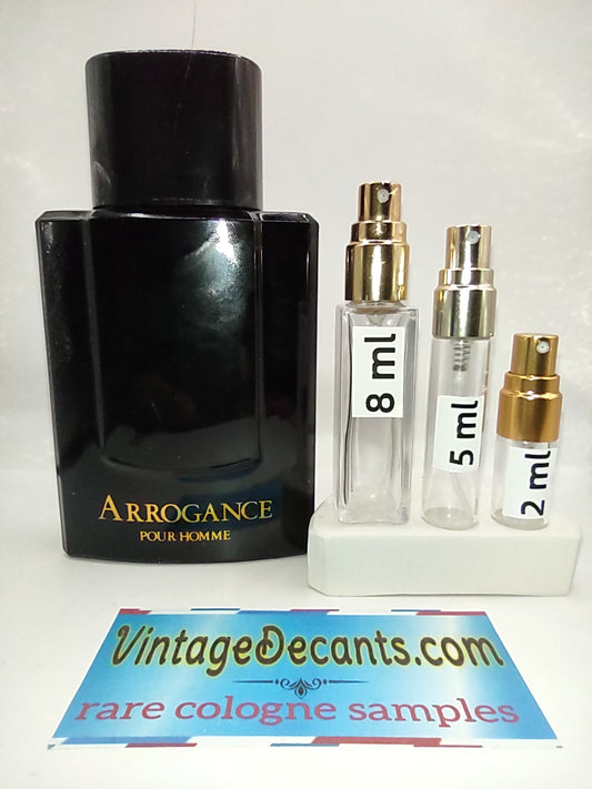 ARROGANCE Pour Homme EDT - 2018 Batch - Men - Vintage Decants Perfume cologne samples fragrance discontinued