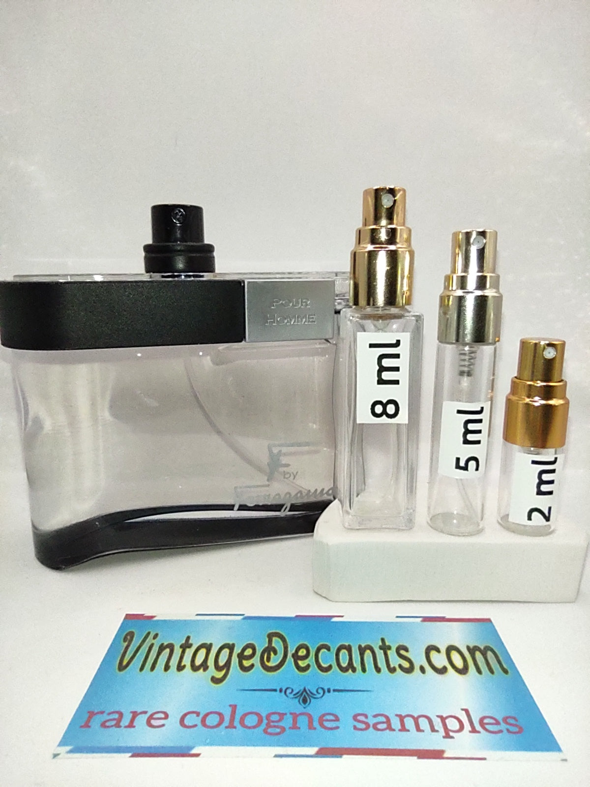 SALVATORE FERRAGAMO F by Ferragamo Black EDT - 2011 Batch - Men - Vintage Sample Discontinued Cologne Perfume Fragrance Decants