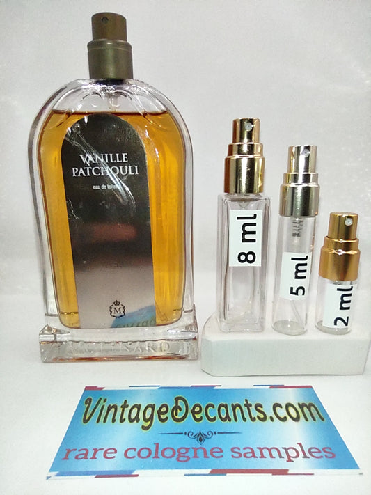 MOLINARD Vanille Patchouli EDT - 1999 Batch - Unisex - Women - Vintage Decants Samples cologne perfume fragrance classic retro