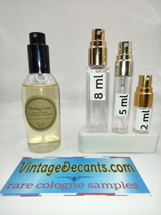 Vintage Decants GEOFFREY BEENE Bowling Green EDT - 2020's Batch - Men - Sample - Discontinued - Cologne - Perfume - Classic - Retro - Fragrance