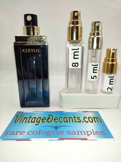 GIVENCHY Xeryus EDT - 1986 Batch- Men - unisex - Vintage Sample Discontinued Cologne Perfume Fragrance Decants