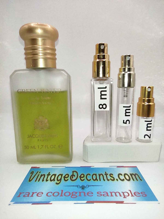 JACQUES FATH Green Water EDT - 1999 Batch - Men - Vintage Decants cologne perfume samples