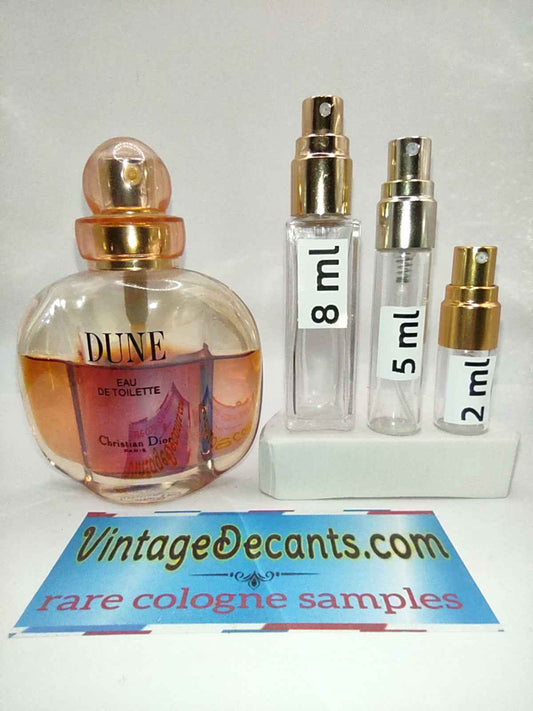 DIOR Dune for Women EDT - 1990's Batch - Women - Vintage Sample Discontinued Cologne Perfume Fragrance Decants