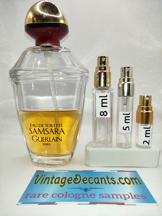 GUERLAIN Samsara EDT - 1995 Batch - Women - Unisex - Vintage Sample Discontinued Cologne Perfume Fragrance Decants