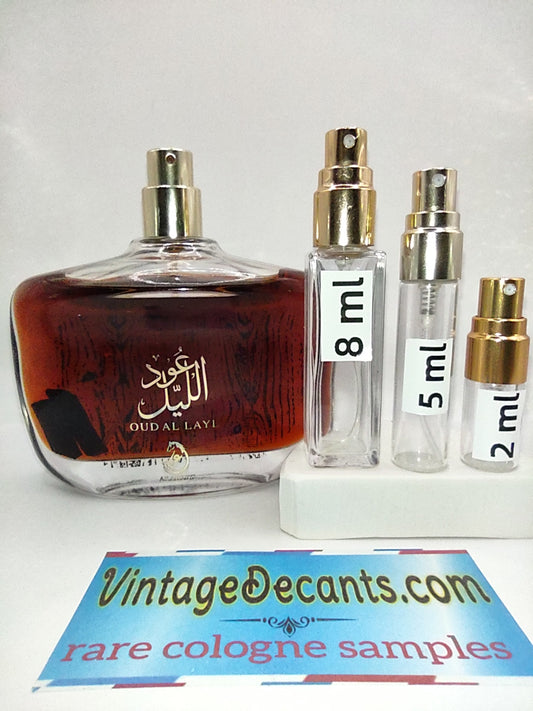 ARABIYAT Oud Al Layl - 2022 Batch - Unisex - Vintage Decants Perfume cologne samples fragrance discontinued