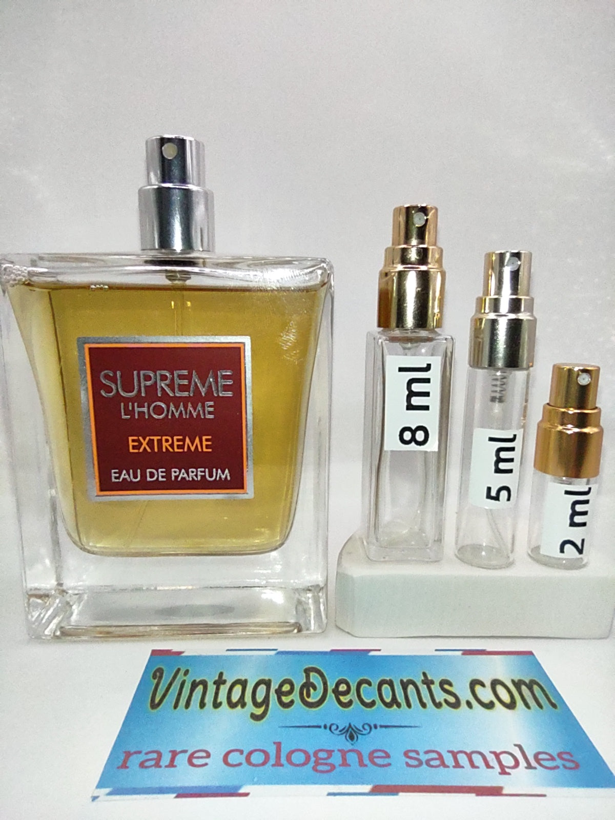 FRAGRANCE WORLD Supreme L'homme Extreme EDP - 2022 Batch - Unisex - Men - Vintage Decants Samples cologne perfume fragrance classic retro